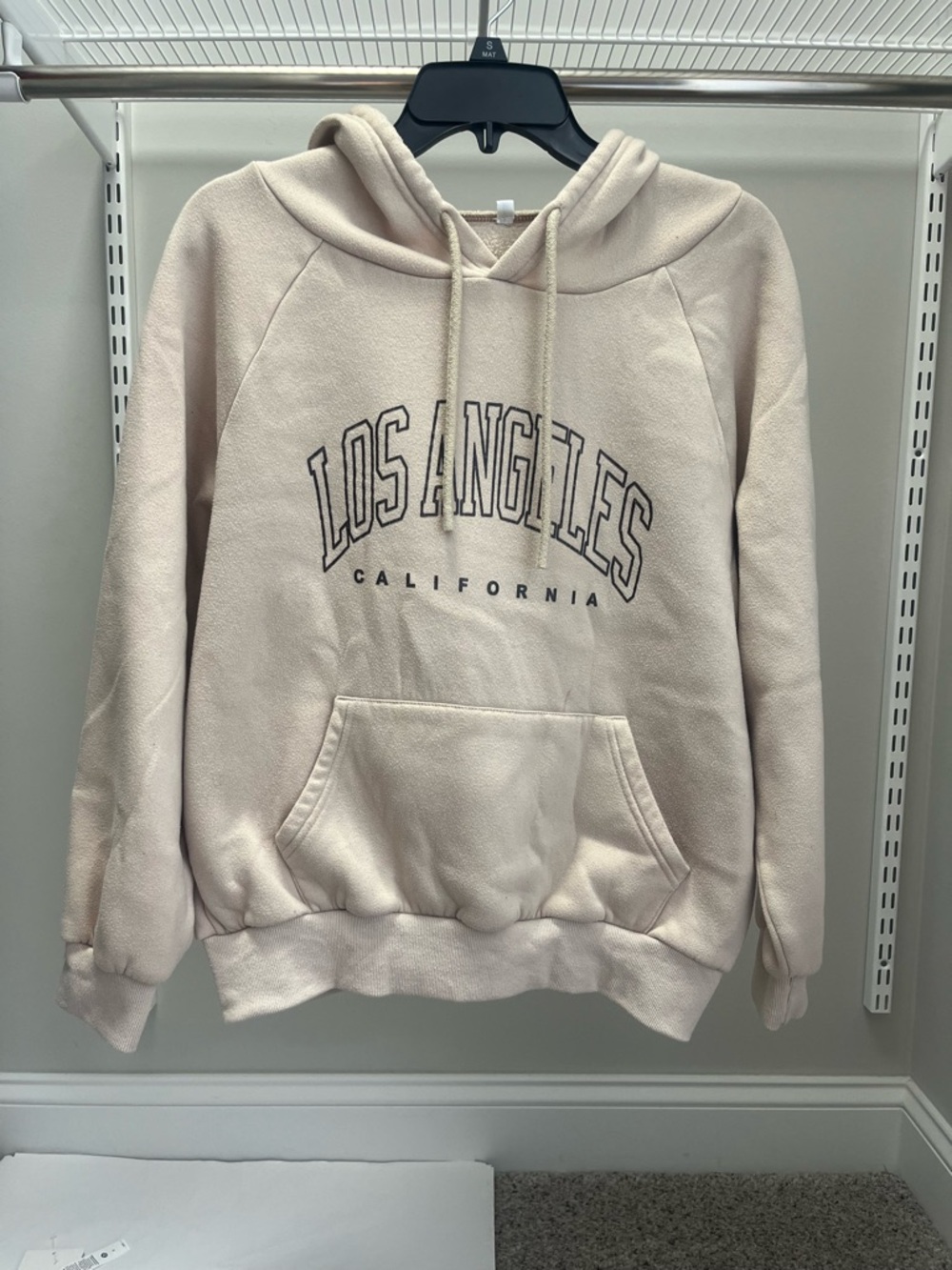SHEIN Cream Los Angeles California Hoodie